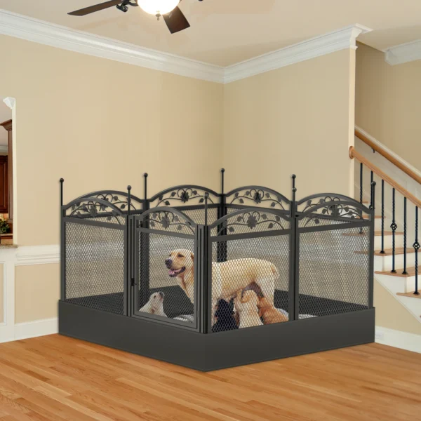 8 Panels DIY Heavy Duty Dog Playpen Pen