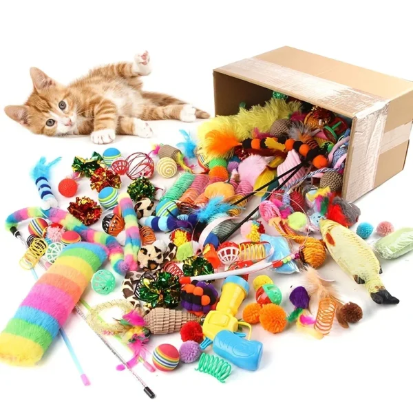 56/28/14 Piece Cat Toys Mixed Pack
