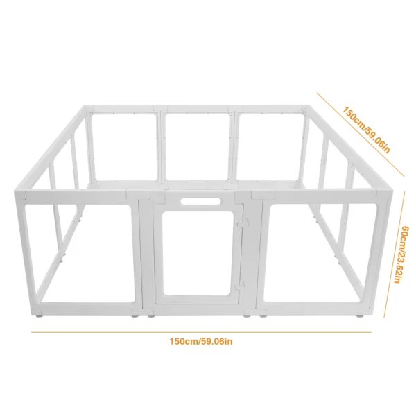 Clear Acrylic Puppy Playpen Easy Assemble Pet Pen